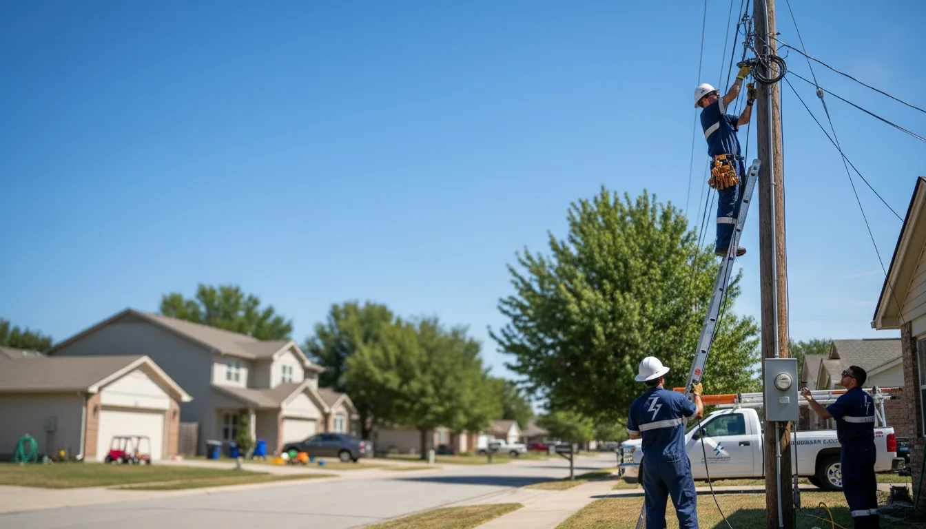 Residential electrician providing installation services in Canton, MS